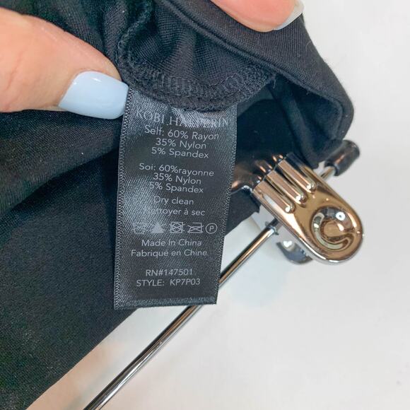 KOBI HALPERIN Alba Pant flared cropped leg black boho 70s disco 2993 - Picture 8 of 11